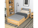 Wooden trundle bed N01 Natural Pine 80x200 JBHF15625