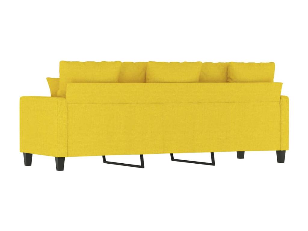 3-seater sofa, light yellow, 180 cm, fabric PQFK03795