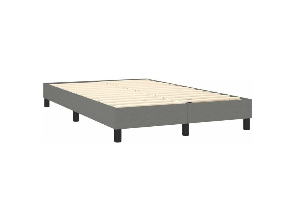 Boisona bed base and mattress with LED lighting, Dark Grey, 120x200 cm, VQKI50532