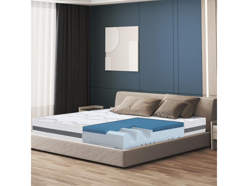 Single Mattress 120x205 with Memory Foam - Premium Quality - Height 22 cm - Made in Italy EMMR96775