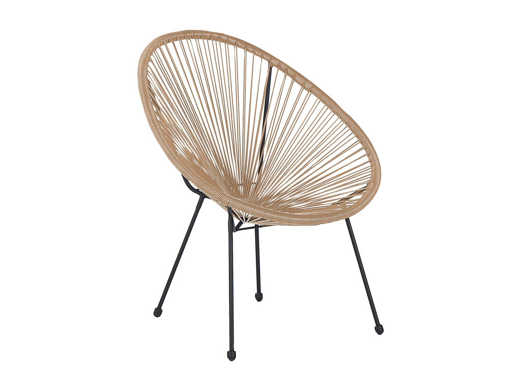 Set of 2 Boisona II Natural Garden Chairs XHXQ05779