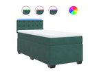 Bed base with mattress, dark green, 100x200 cm, PPJI97284