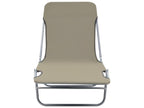 Folding sun loungers, set of 2, steel and fabric, Boisona QOGM54831