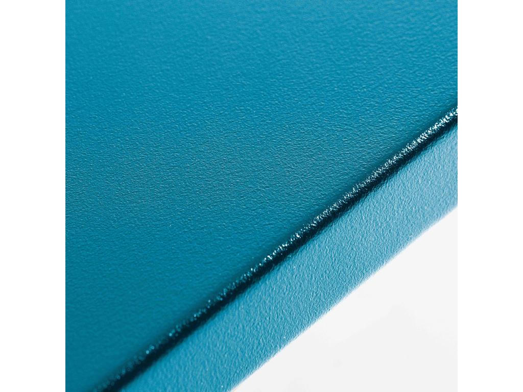 Boisona YLJR98271 Square Garden Table and 4 Benches in Blue Metal