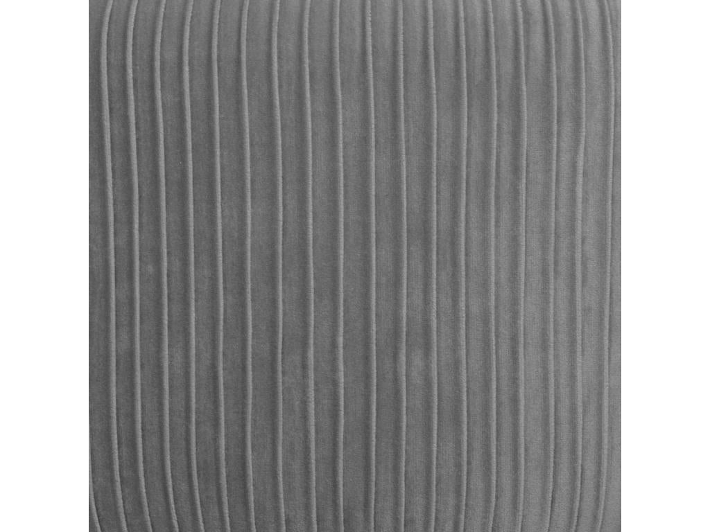 Elarivaé Grey Velvet Stool H 41 cm DTHH63989