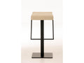Bar stool - Fabric / Matte black metal - Cream - Boisona ECIF30971