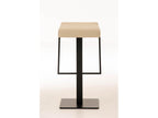 Bar stool - Fabric / Matte black metal - Cream - Boisona ECIF30971