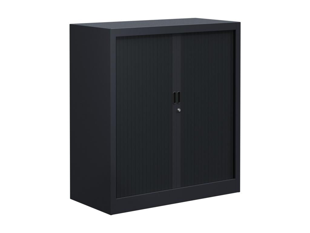 Office cabinet with sliding doors and 2 shelves WHYB46218