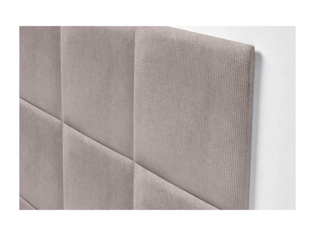 Boisona Upholstered Headboard in High-Quality Corduroy, Boisona Interior composed of interchangeable self-adhesive brown panels, 80 cm CZCZ29597