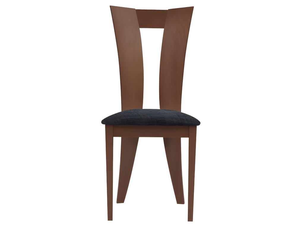 Set of 2 Boisona chairs - Solid beech - Walnut and espresso finish SWVY78142