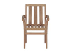2-piece garden chairs with anthracite cushions, teak wood, 4 DMPD42356