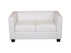 Boisona 2-seater sofa / sofa - white imitation leather FCHJ86857