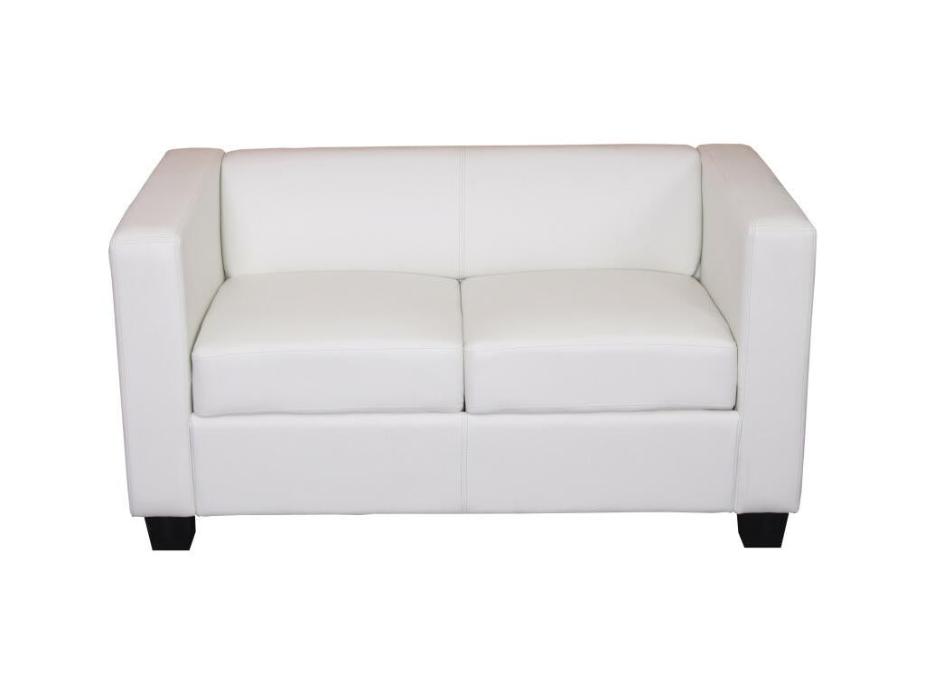 Boisona 2-seater sofa / sofa - white imitation leather FCHJ86857