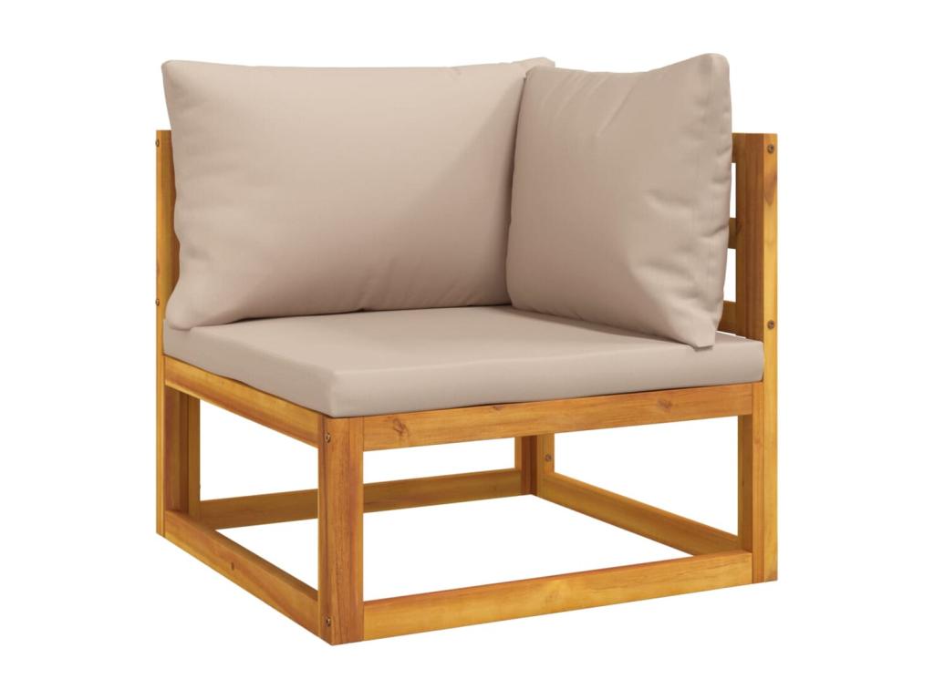 Brown wooden garden furniture set, 68x70.5x65 cm, 02 0016949 GXRL36188