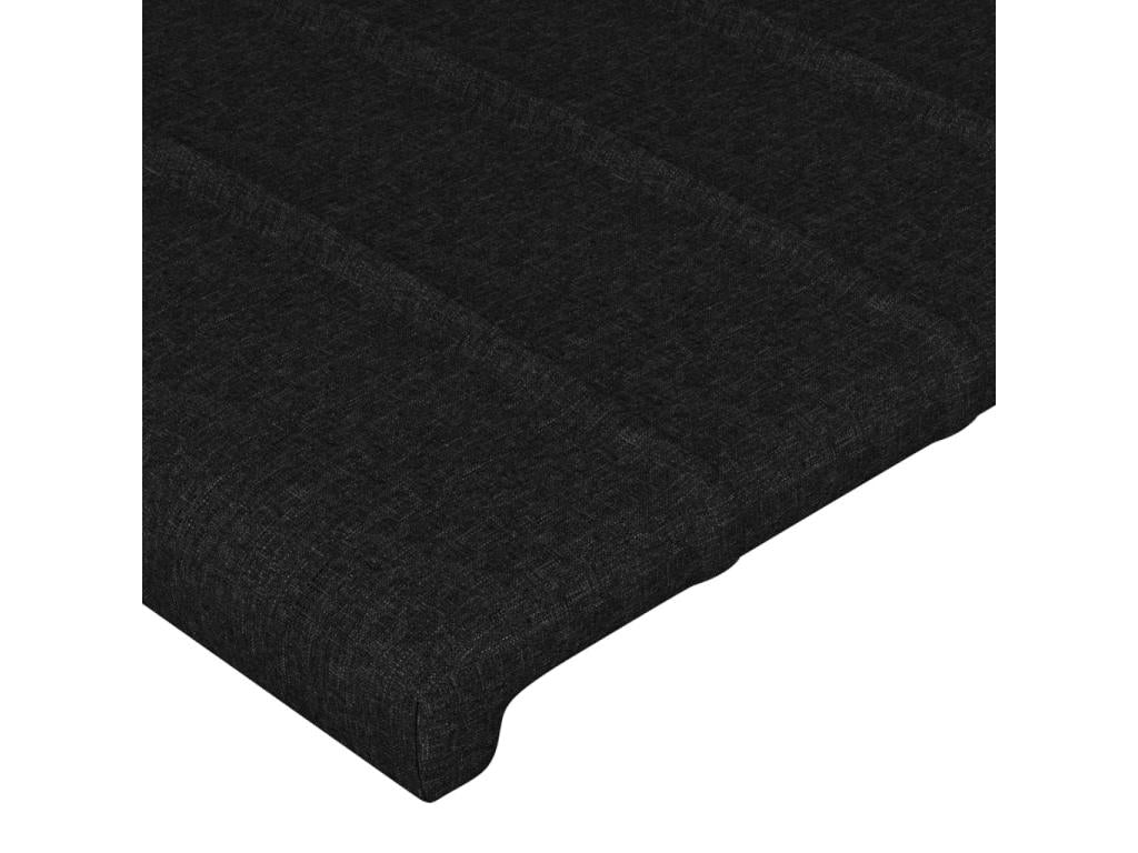2-piece headboard set, black, 90x5x78/88 cm, fabric ADAR75319