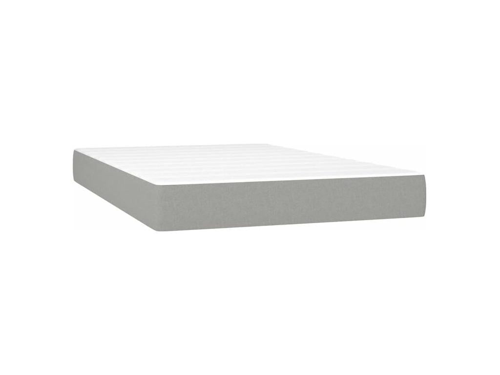Boisona bed base and mattress with LED, light grey, 120x200 VLMR55280