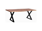 Boisona Wooden Dining Table 180cm Brown / Black ETED33615