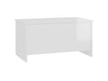 Coffee table, glossy white, 102x55.5x52.5 cm, engineered wood, VNGJ87802