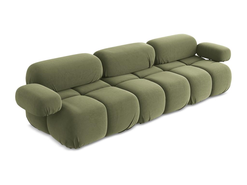 Modular 3-seater sofa in Boisona - olive - Boisona SUSD68252