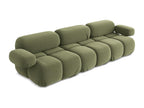 Modular 3-seater sofa in Boisona - olive - Boisona SUSD68252