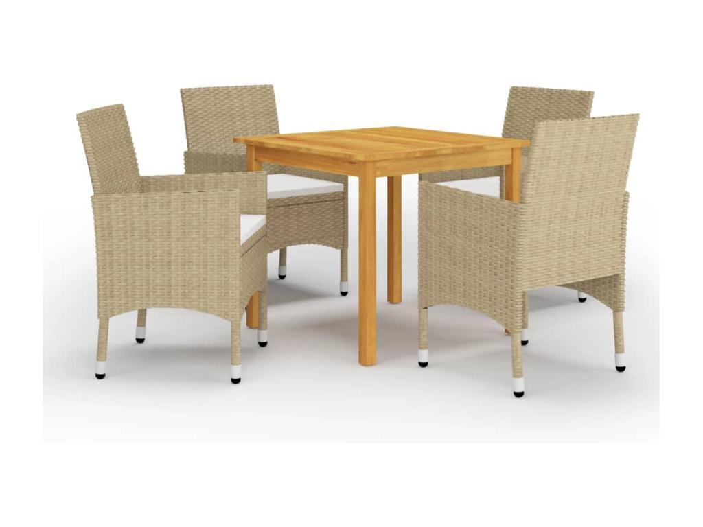 5-Piece Beige Garden Dining Set MAIM53465