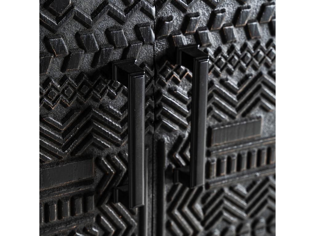 Black ash wood wardrobe, 70x35x160 cm KVUM22054