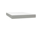 Boisona bed base with light grey mattress 140x200 Fabric OXKN90072