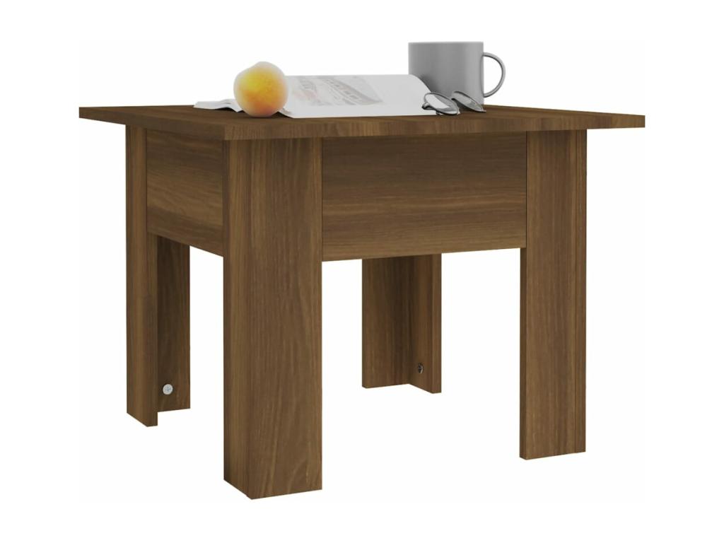 Coffee table, brown oak, 55x55x42 cm, chipboard, BLMH28907