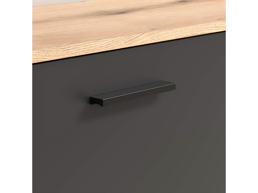 Boisona oak-effect grey storage cabinet set. RFZW16449