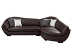 Boisona 5-seater buffalo leather corner sofa - Brown - Right-hand corner by Boisona GMYS29386