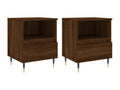 Bedside tables, 2 pcs, brown oak, 40x35x50 cm, engineered wood, BVDQ05533