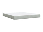 Boisona bed base and mattress, light grey, 180x200cm, velvet, TVXD85641