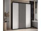 Boisona 1 Sliding Door Wardrobe 205.2/200/45 3 Doors Black/White VOSS81191