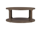 Modern round coffee table, side table, natural wood Elariva SEDJ00841