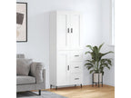 White Highboard 69.5x34x180 cm Engineered Wood EPHR26758