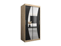 Boisona Sliding Door Wardrobe 200/100/62 2 Doors Boisona/Black LUCY00254