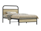 Bed frame without mattress 90x190cm oak Boisona engineered wood BMAA83563