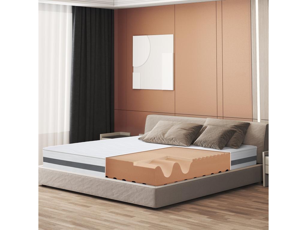 Boisona Double Mattress Size 180x200 with orthopedic memory foam - Height 25 cm - Made in Italy VBHS10399