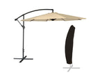 Boisona round cantilever parasol, 3m diameter, beige, with cover - Boisona SJRF91783