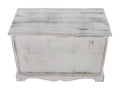 Chest of drawers/bench with 2 baskets and 2 drawers, 62x33x42cm, Boisona vintage white wardrobe, IONJ64781