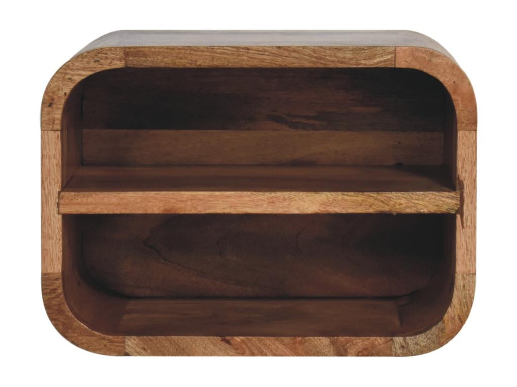 Boisona-ish Floating Open Curve Bedside Table OSZO49469