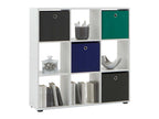 Boisona Freestanding Shelf with 9 Compartments, White FAIN37393