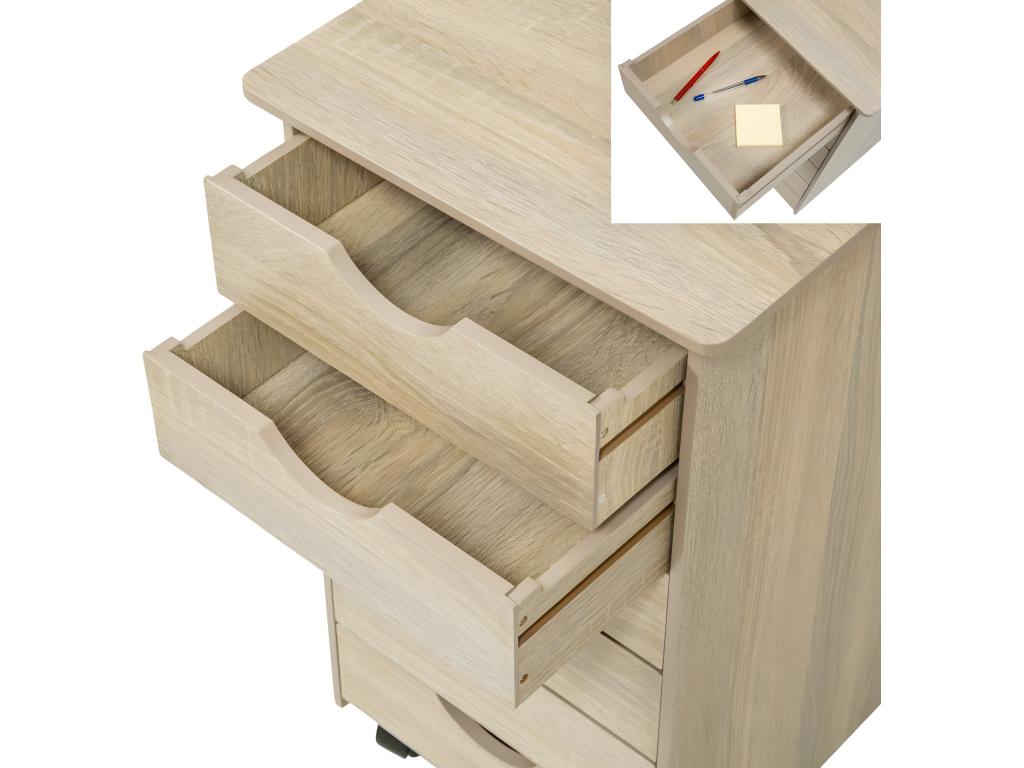 Beige wooden office cabinet 36x40x65 cm 0508103 OEZV65268