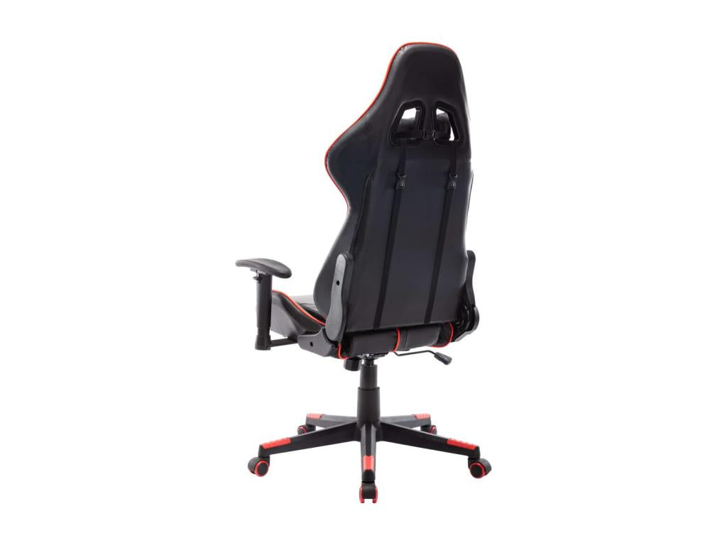 Gaming chair, black and red, artificial leather, FLOO05209