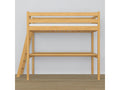 Wooden loft bed with desk N02 Natural Pine 90x200 HIWL39097