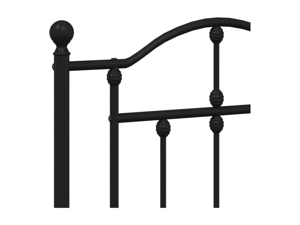Black metal headboard 180cm GPYP93620