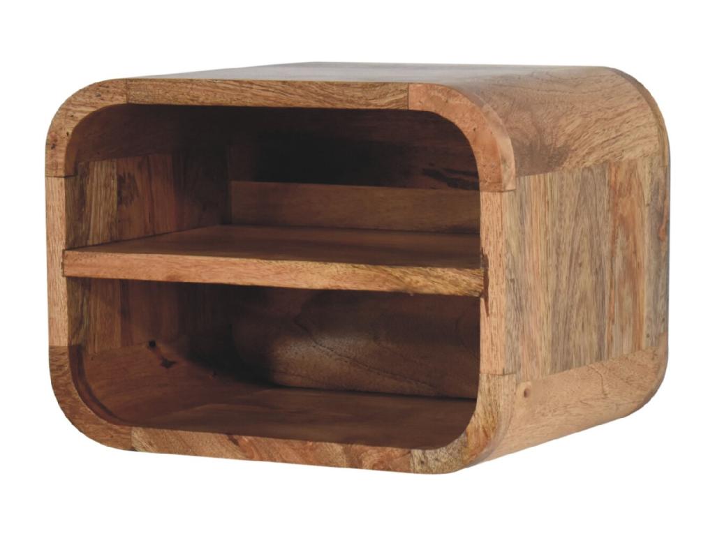 Boisona-ish Floating Open Curve Bedside Table OSZO49469