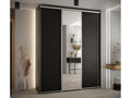 Boisona 3-Door Sliding Wardrobe 235.2/190/45 3 Doors Black/Black/Silver FWXN04510