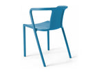 Set of 4 blue plastic chairs UJMH27501