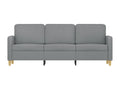 3-seater sofa, light grey, 180 cm, fabric LKQC42252